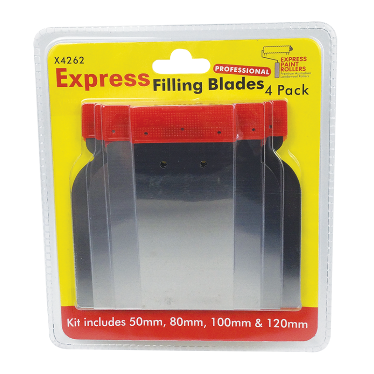 Express Paint Rollers 4pk Filling Blades