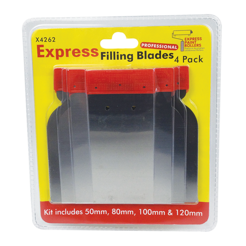 Express Paint Rollers 4pk Filling Blades