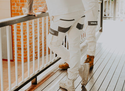 White Wear Painters Pants