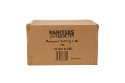 Pre-Taped Masking Film Refill 2.7m x 18M