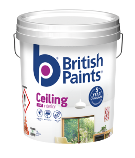 British Paints Flat White Ceiling Paint