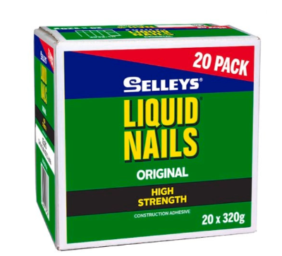 Selleys 320g Liquid Nails - 20 Pack