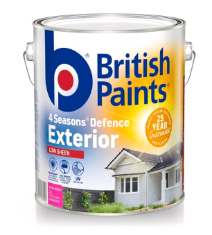 British Paints 4 Seasons Low Sheen Exterior Paint
