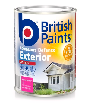 British Paints 4 Seasons Low Sheen Exterior Paint