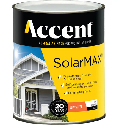 Accent SolarMAX Exterior Low Sheen Black