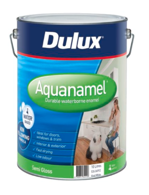 Dulux Aquanamel Semi Gloss White Enamel Paint