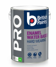 British Paints Semi Gloss Water Based PRO Enamel Paint