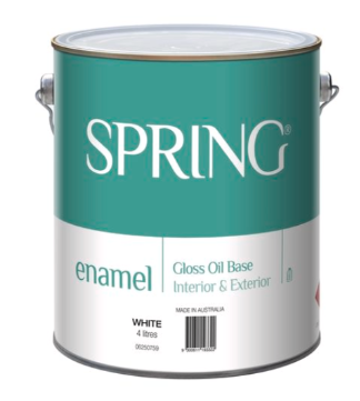 Spring 4L Gloss White Enamel Paint