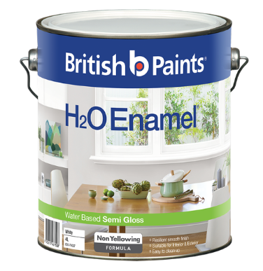 British Paints Semi Gloss H2O Enamel Paint