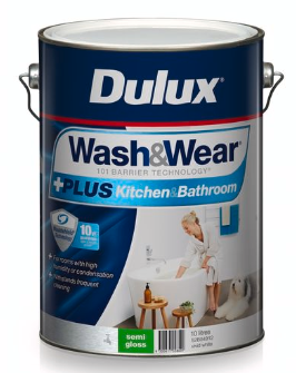 Dulux 4L Wash&Wear Semi Gloss Vivid White Interior Paint