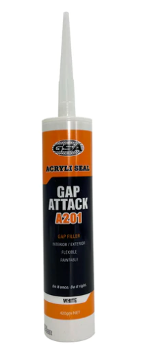 GSA Acrylic Sealant Gap Attack 420g single White