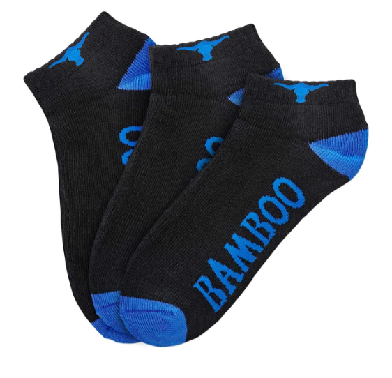 Workwear Bamboo Ankle Sock 3Pk Assorted