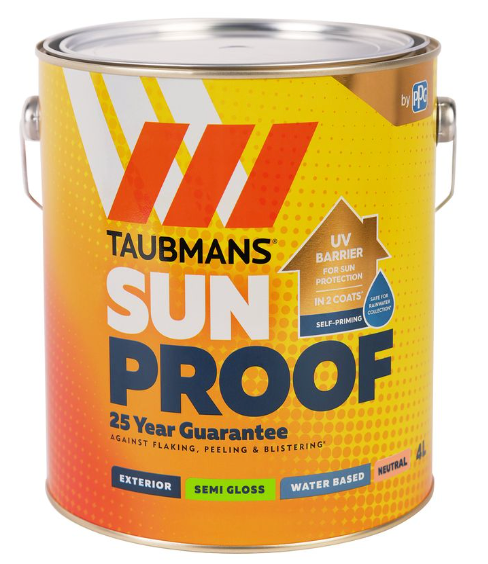 Taubmans Sunproof Semi Gloss Exterior Paint