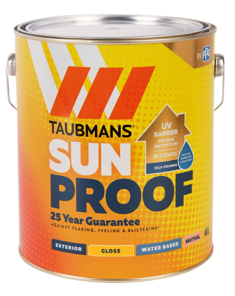 Taubmans Sunproof Gloss Exterior Paint