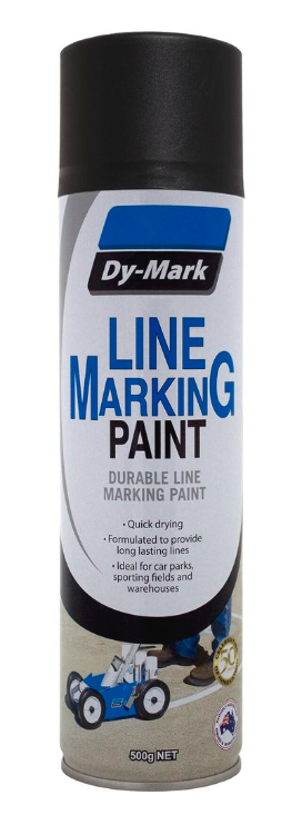 Dy-Mark 500g Line Marking Spray Paint - Black