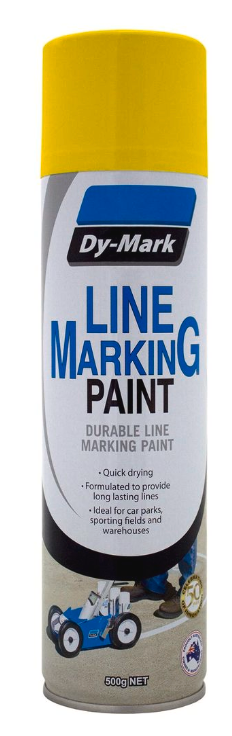 Dy-Mark 500g Line Marking Spray Paint - Yellow