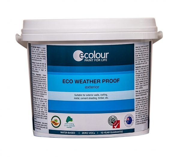 Ecolour - Eco Weather Proof Exterior Zero VOC - LOW SHEEN