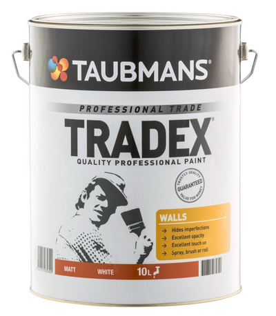 Taubmans Tradex White Matt Interior Wall Paint