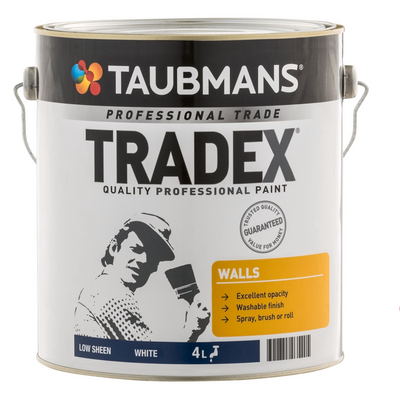 Taubmans Tradex White Low Sheen Interior Wall Paint