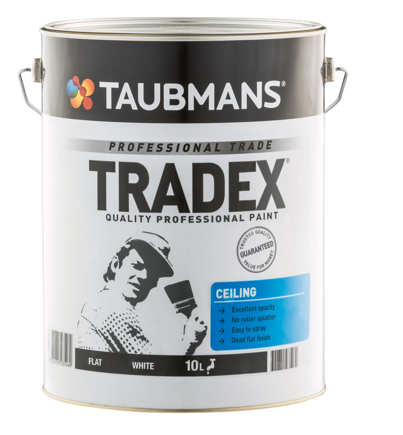 Taubmans Tradex White Flat Interior Ceiling Paint