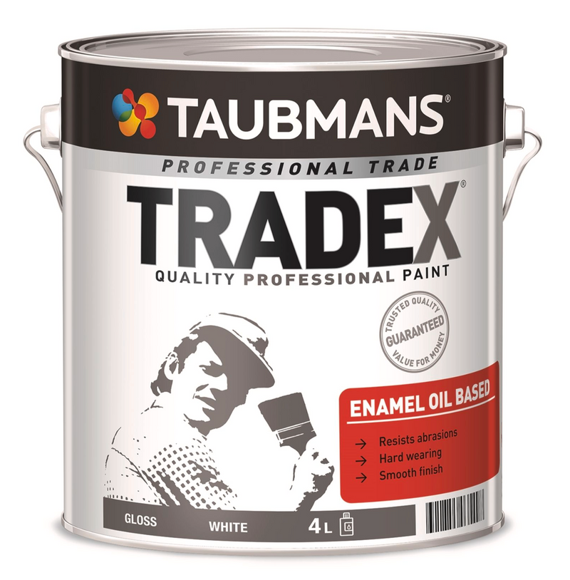 Taubmans Tradex Gloss White Enamel Oil Based Paint