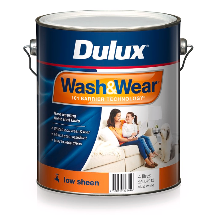 Dulux Vivid White Low Sheen Wash&Wear Interior Paint