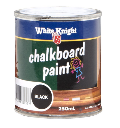 White Knight Black Chalkboard Paint