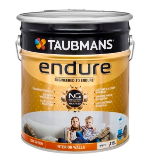 Taubmans Endure White Low Sheen Interior Wall Paint