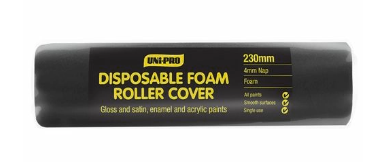 UNi-PRO 230mm 4mm Nap Disposable Foam Roller Cover