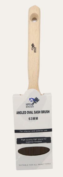 Angled Oval Sash Brush 63mm