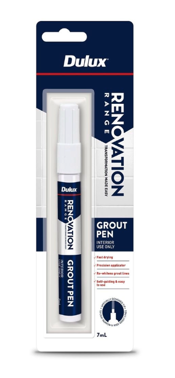 Dulux 7ML Renovation Range Grout Pen White